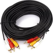کابل AV سه فیش ۵متری مس وارداتی