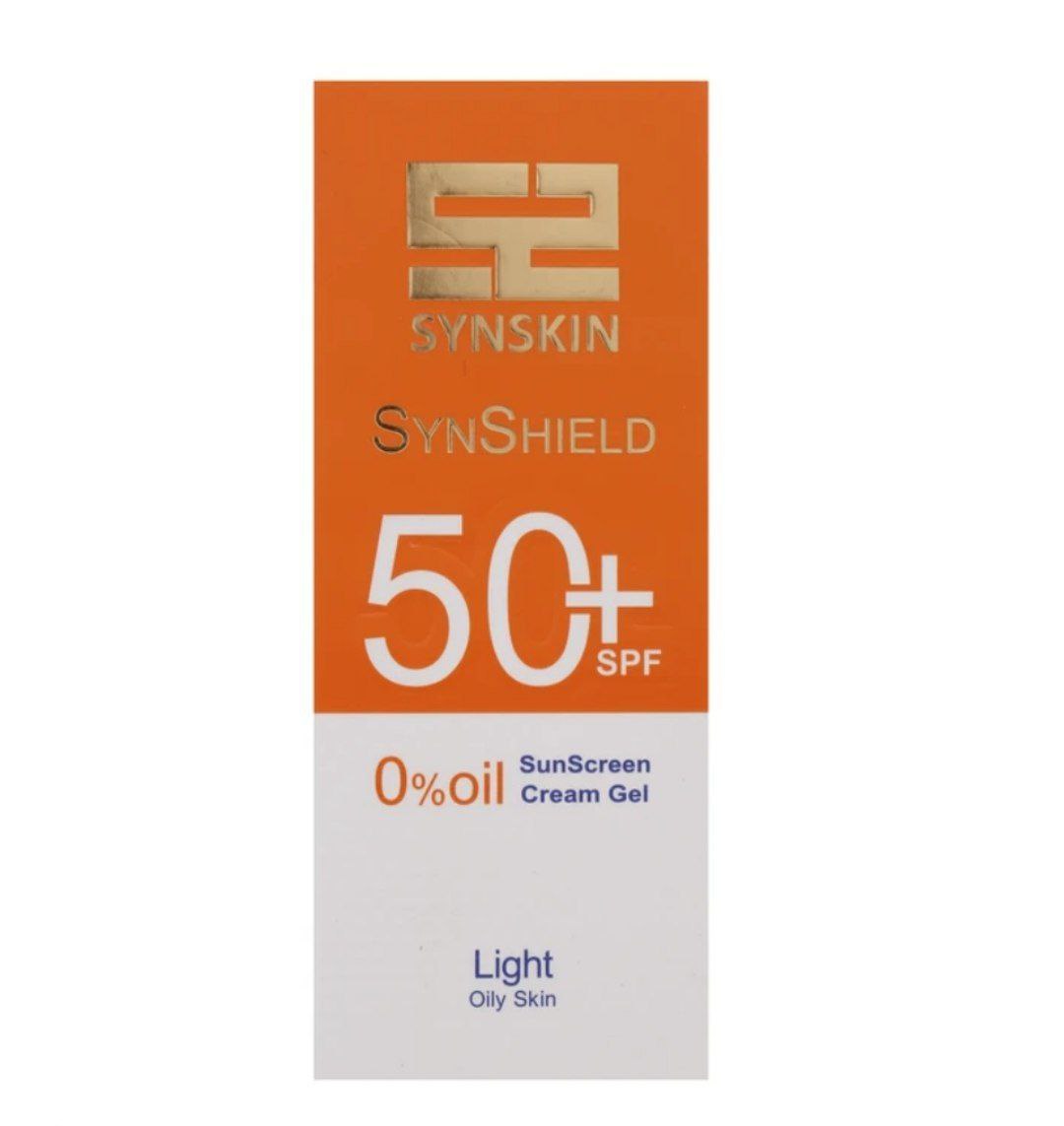 کرم‌ زد آفتاب synskin ژل کرم زد آفتاب+spf50 فاقد چربی بژ روشن سایت اسکین