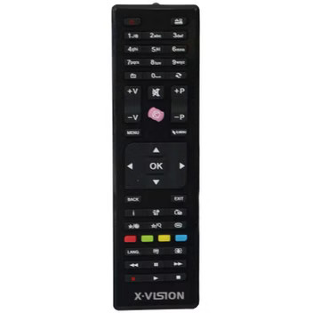 ریموت کنترل تلویزیون ایکس ویژن دکمه بنفش